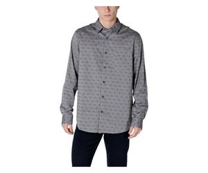 Guess - Ceinture Imprimée Élégante avec Fermeture à Bouton - Homme - Chemises - Gris - Taille: L
