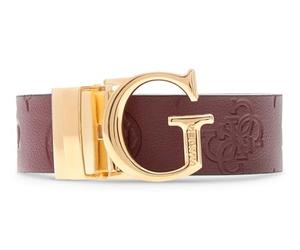 GUESS ceinture Jena Adjustable And Reversible Pant Belt W105 Wine Multi bordeaux noir raccourcissable réversible