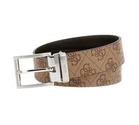 GUESS Ceinture marron brun clair pour homme - Milano Adjustable & Reversible Belt H35 Beige Brown 331609 115 cm