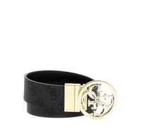 GUESS ceinture Noelle Nolana Belt W85 Coal Logo gris foncé noir raccourcissable réversible