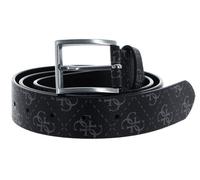GUESS Ceinture noir gris clair pour homme - Vezzola Adjustable Belt Dark Black 246754 100 cm