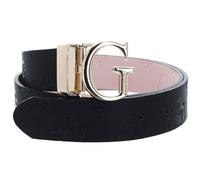 GUESS Ceinture noir rose pour femme - Jena Adjustable And Reversible Pant Belt Black Multi 254782 85 cm