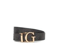 Guess Ceinture femme Calista 4G BW9266P5330 – Réversible polyester logo H30 Noir M