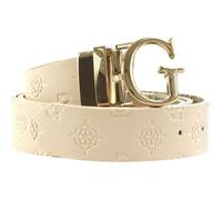 GUESS Ceinture rose gris pour femme - James Logo Adjustable And Reversible Pant Belt Blush / Taupe 235527 95 cm