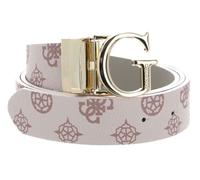 GUESS Ceinture rose vieux rose pour femme - Masie Adjustable & Reversible Pant Belt Rose Logo 249292 85 cm