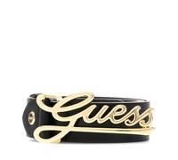 GUESS Ceinture solide pour femme, noire, Noir , L