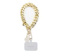 Chaîne de Poignet pour Smartphone avec Pendentif 4G et Mousqueton Dorée