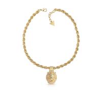 Collier homme JUMN01305JWYG LION KING Acier Doré Doré