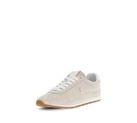 Guess Chaussures de sport en daim beige avec semelle en caoutchouc, lacets blancs, style décontracté rétro, rose, 39 EU