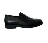 GUESS Chaussures mocassins Driftkin en cuir noir pour homme, Noir , 40 EU