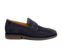 GUESS Chaussures pour homme Mocassin Driftkin en daim bleu, bleu, 39 EU