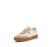 GUESS Chaussures pour homme Sneaker Wiman en cuir Blanc/Beige, Blanc/beige, 45 EU
