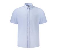 Guess - Chemise à Manches Courtes à Carreaux - Homme - Chemises - Bleu - Taille: M