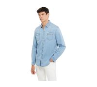 Guess - Chemises Casual - Homme - Chemises - Bleu - Taille: S