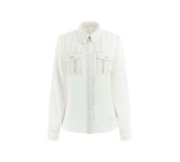 GUESS Chemisier 'Sandra' argent / blanc, Taille M
