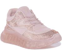 Guess Clarisse Baskets À Strass Pour Femmes En Noir UK 3 - 8