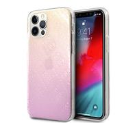 Guess Classic Collection Coque rigide pour iPhone 12 Pro Max Motif dégradé 3D Rose