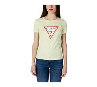 Guess - Classic Logo Tee Short Sleeves - Femme - Tops - Vert - Taille: 36 FR