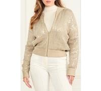 GUESS Claudia Sequins Swea Herb Tan Multi Taille: M | Blousons d'aviateurs Outlet | Femme |
