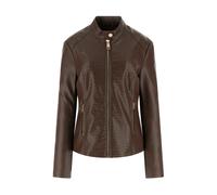 Guess - Claudine Biker - Femme - Vestes - Brun - Taille: 38 FR