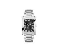 Guess Clyde GW0896G1 Montre à Quartz analogique pour Homme, en Acier Inoxydable, 34 mm, Bracelet en Acier Inoxydable, Argent, 1 Bar, Couleur du Cadran : Noir