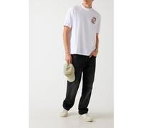 GUESS Cn Ss Back Paisley P Pure White Taille: XL | T-Shirts Outlet | Homme | Blanche