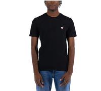 GUESS JEANS T-SHIRT MANICHE CORTE UOMO NERO