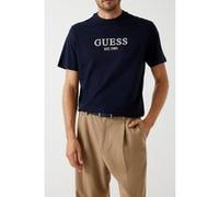 GUESS Cn Ss Embroidery Log Smart Blue Taille: XL | T-Shirts Outlet | Homme | Bleu
