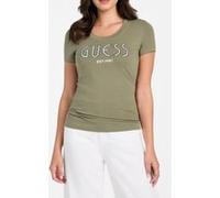 GUESS Cn Ss Logo Tee Lichen Leaf Green Taille: M | Chemises Outlet | Femme | Vert