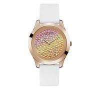 GUESS Collection Crush Montre Femmes en Silicone Avec Pavè De Swarovski