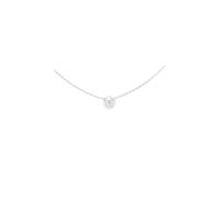 GUESS collier Borboleta 16-18" Coin Necklace Rhodium argenté