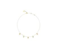 GUESS collier By Your Side 16-18" Heart Charms Necklace Yellow Gold doré