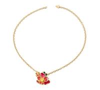 GUESS collier Floris 18-20" Bouquet Enamel Necklace Yellow Gold/Multicolor doré