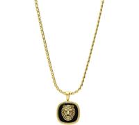 Guess - Collier Guess pour homme en acier inoxydable, doré, LION KING - Collier - Acier - Allié à l'or jaune - 53 cm - Sans nickel