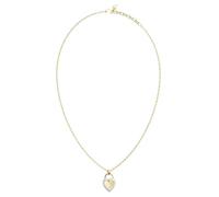 GUESS collier Love Bites 17-21" Heart Lock Necklace Yellow Gold doré