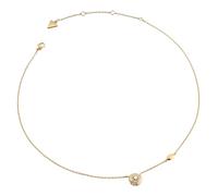 GUESS collier Sparks 16-18" Coin Necklace Yellow Gold doré