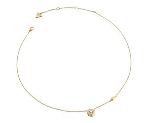 GUESS collier Sparks 16-18" Coin Necklace Yellow Gold doré