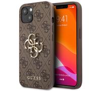 Guess Coque 4G Metal Logo Backcover pour Apple iPhone 13 Mini - Marron