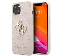 Guess Coque 4G Metal Logo Backcover pour Apple iPhone 13 - Rose & Or