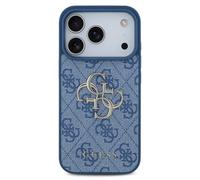 Guess Coque 4G Metal Logo Backcover pour Apple iPhone 17 Pro - Bleu