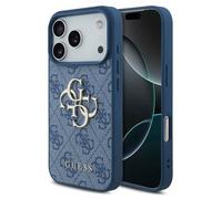 Guess Coque 4G Metal Logo Backcover pour Apple iPhone 17 Pro Max - Bleu