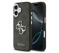 CG Mobile – Coque Guess 4G Metal Logo pour iPhone 17 – Noir/Argent