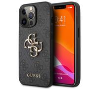 Guess Coque 4G Metal Logo Backcover pour iPhone 13 Pro - Gris