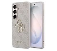 Guess Coque pour Samsung Galaxy S26 4G Metal Logo Backcover - Rose