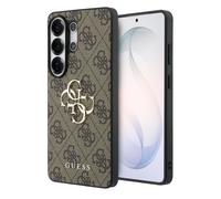 CG Mobile – Coque Guess 4G Grand logo métal pour Samsung Galaxy S26 Ultra Marron