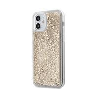 Guess Housse 4G Liquid Glitter Gold - iPhone 12 Mini