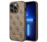 GUESS Coque Arrière Compatible Apple iPhone 14 Pro Max, Logo, Cuir Synthétique