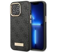 GUESS Coque Arrière Compatible Apple iPhone 14 Pro Max, Logo, Cuir Synthétique