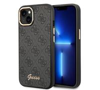 Guess 4G Housse noire avec contour de caméra en métal - iPhone 14