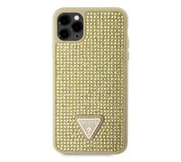 Coque Arrière pour iPhone 11 Pro Max Orné de Petites Pierres Dorée